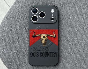 90s Country iPhone 17 Pro Max Case, Western Cowboy Phone Cover for iPhone 16 MagSafe, Country Music Case Samsung S26 Pixel