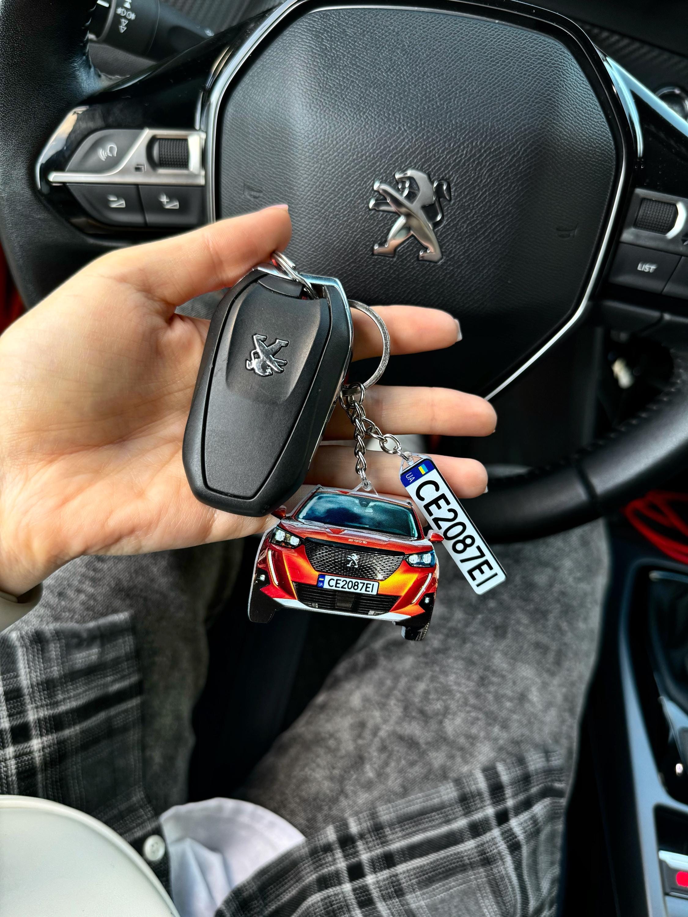 Automatic Key Ring Custom Car Keychain From Photo, License Plate Custom Keychain ...