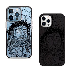 Jesus God iPhone 17 Case Christian Personalized Black Silicone iPhone Case Custom Religious iPhone 16 Pro Max Case Christian phone cases image 2