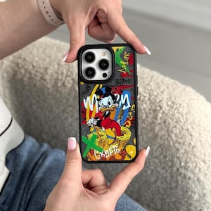 Money Graffiti iPhone 17 pro max Case, Urban Art Phone Cover for iPhone 16 with MagSafe, Colorful Rich Custom Case