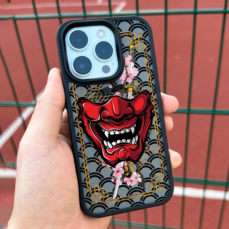Unique Oni Mask Case - Etsy
