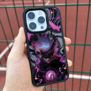 Mystic Aura Anime iPhone 17 Pro Max-hoesje, Magic Power-telefoonhoes voor iPhone 16 met MagSafe, artistiek fantasy-hoesje op maat