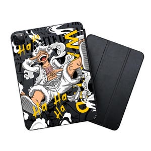Laughing Hero iPad Pro 12.9 Case iPad Air 5/6 Cover Anime Power iPad 10.9 Case Comic Style iPad 11 Case iPad 10.2 Manga Art Air 13 Case