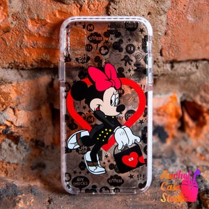 Custodia in TPU trasparente personalizzata Disney Mouse per iPhone 16 Pro Max