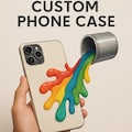 Custom Design iPhone 17 Pro Max Case, Personalized Phone Cover for iPhone 16 with MagSafe, Custom Art Gift Case for Him or Her product logo