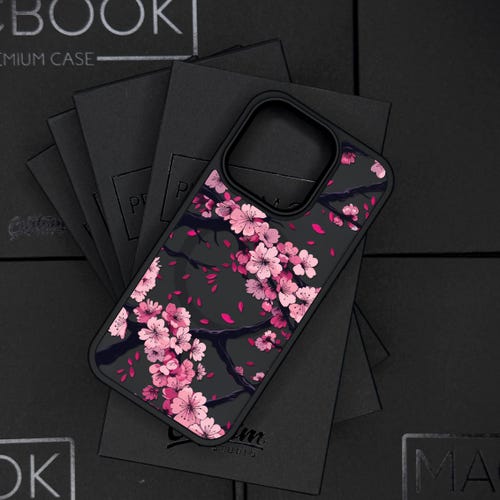 Cherry Blossom iPhone 17 Pro Max Case, Floral Sakura Phone Cover