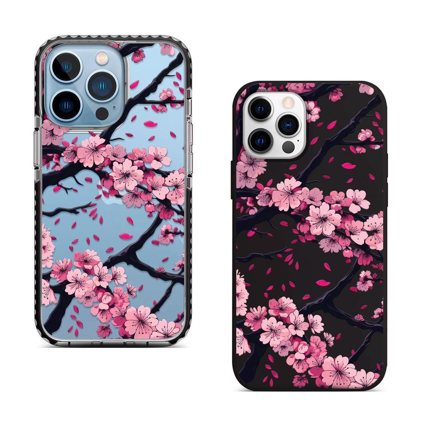 Cherry Blossom iPhone 17 Pro Max Case, Floral Sakura Phone Cover