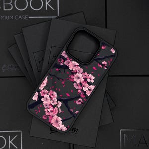 Cherry Blossom iPhone 18 Pro Max Case, Floral Sakura Phone Cover for iPhone 17 with MagSafe, Elegant Nature Design Case