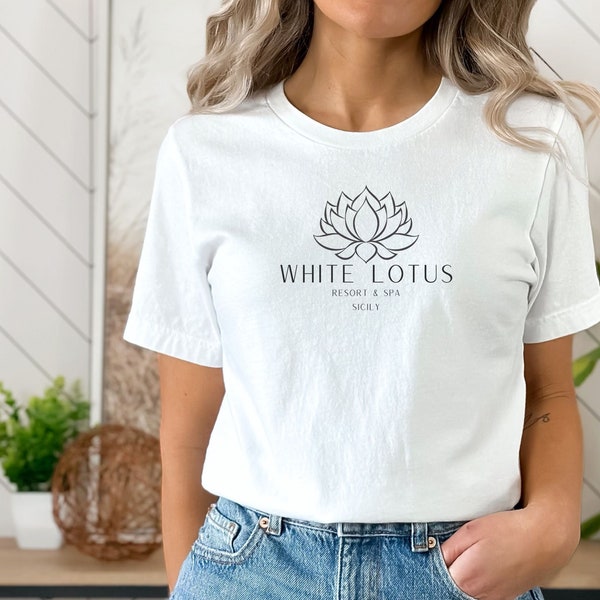 White Lotus Resort & Spa White Tee Shirt, White Lotus Shirt, White Lotus Tee, White Lotus Sicily