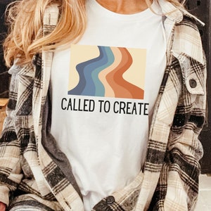 Called to Create Shirt, Called to Create Retro Vibes Shirt, Retro Tee, Artistic Tee, Gift for Creative Person, Unisex Tee
