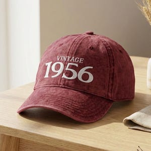 70th Birthday Vintage Embroidered Dad Hat Gift • Gift For Born in 1956 Hats