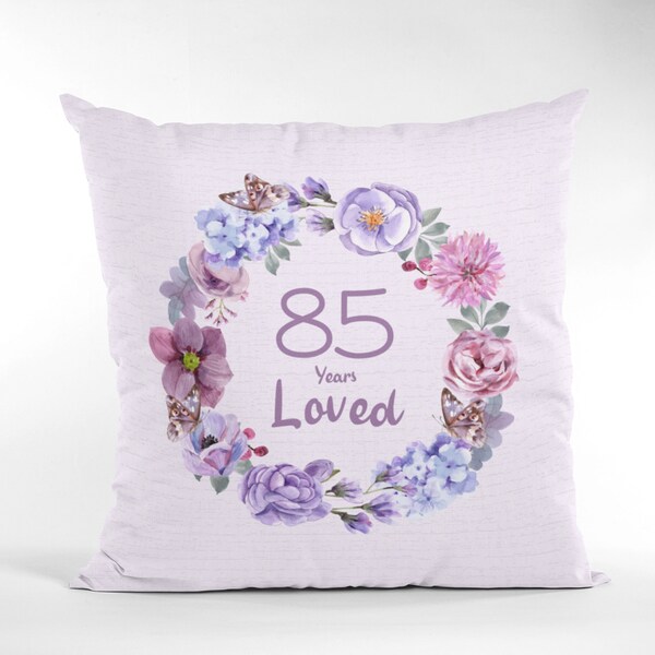 presents 90 year old lady 85th Birthday Gifts for Women • 85 Year Old Woman • 85 Years Loved Since 1937 • Decorative Throw Pillows for Grandma • Great Grandma Gift