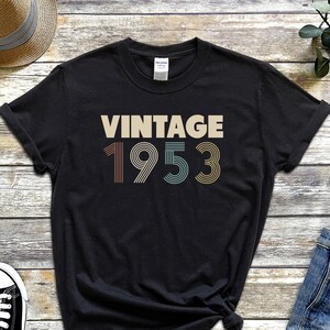 70th Birthday Shirt • Vintage 1953 T-Shirt • Personalized 70th Birthday T-Shirt