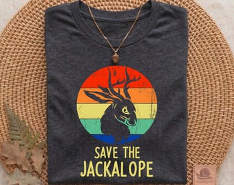 Save the Jackalope T-Shirt • Cryptid Graphic Tee • Cryptid Gifts