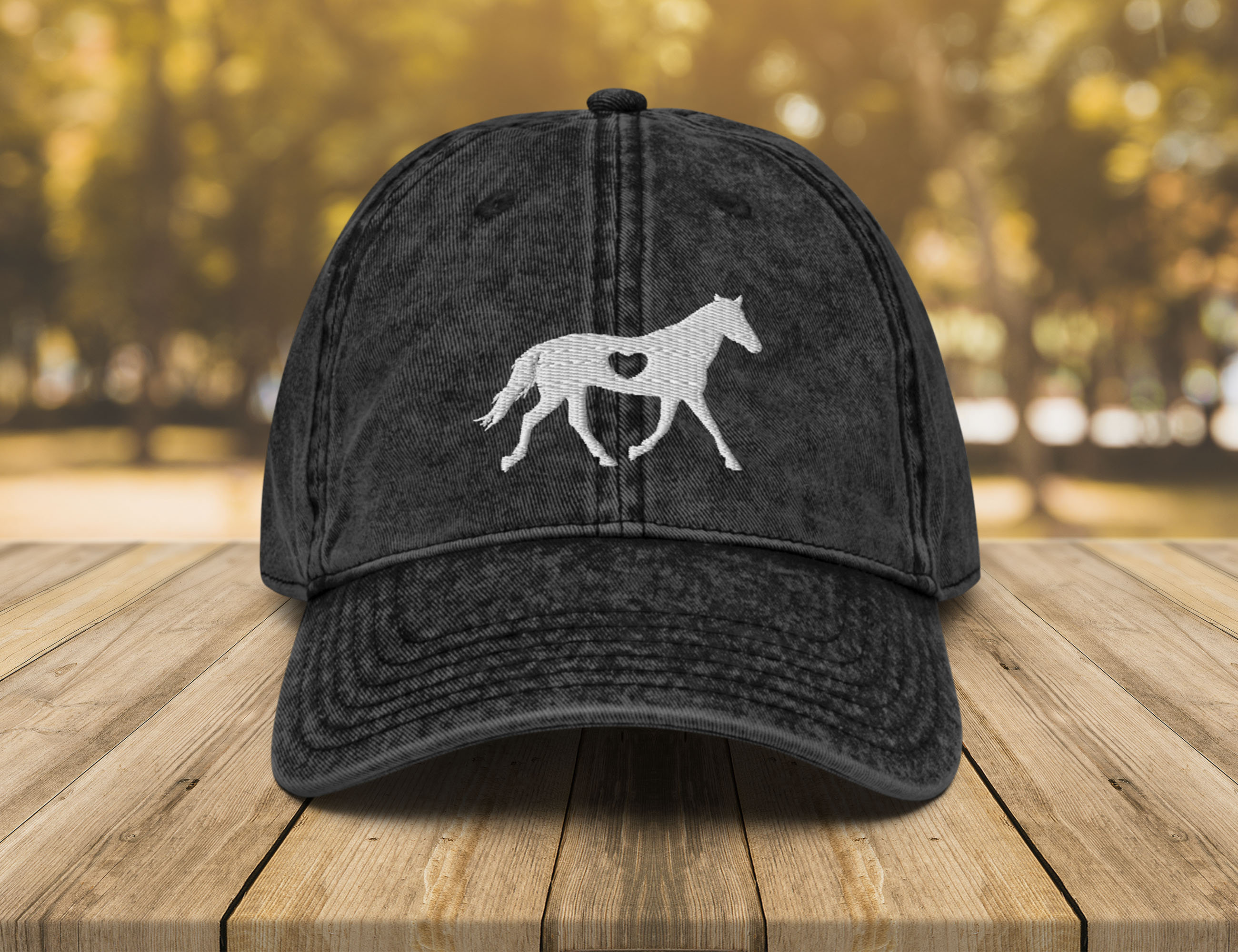 Women\'s Embroidered Horses Baseball Hat Barn Cap for Horse Lovers Cotton Twill Pink Horse Baseball Cap, Horse Trucker Hat, Cross Stitched  main image 4