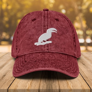 Toucan Bird Vintage Cotton Twill Cap • Toucan Bird Lover Dad Hat • Birdwatching Embroidered Hat Gift