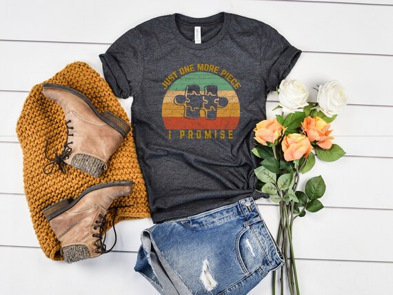 Puzzle Lover Shirt: Retro Jigsaw Tee, One More Piece