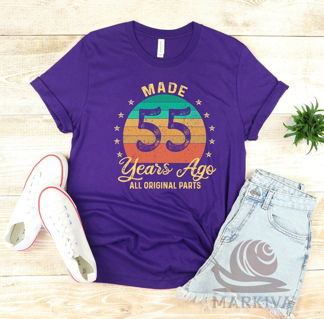Amazing T-Shirt for 55 Years Old. Best Birthday Gift. main image 0