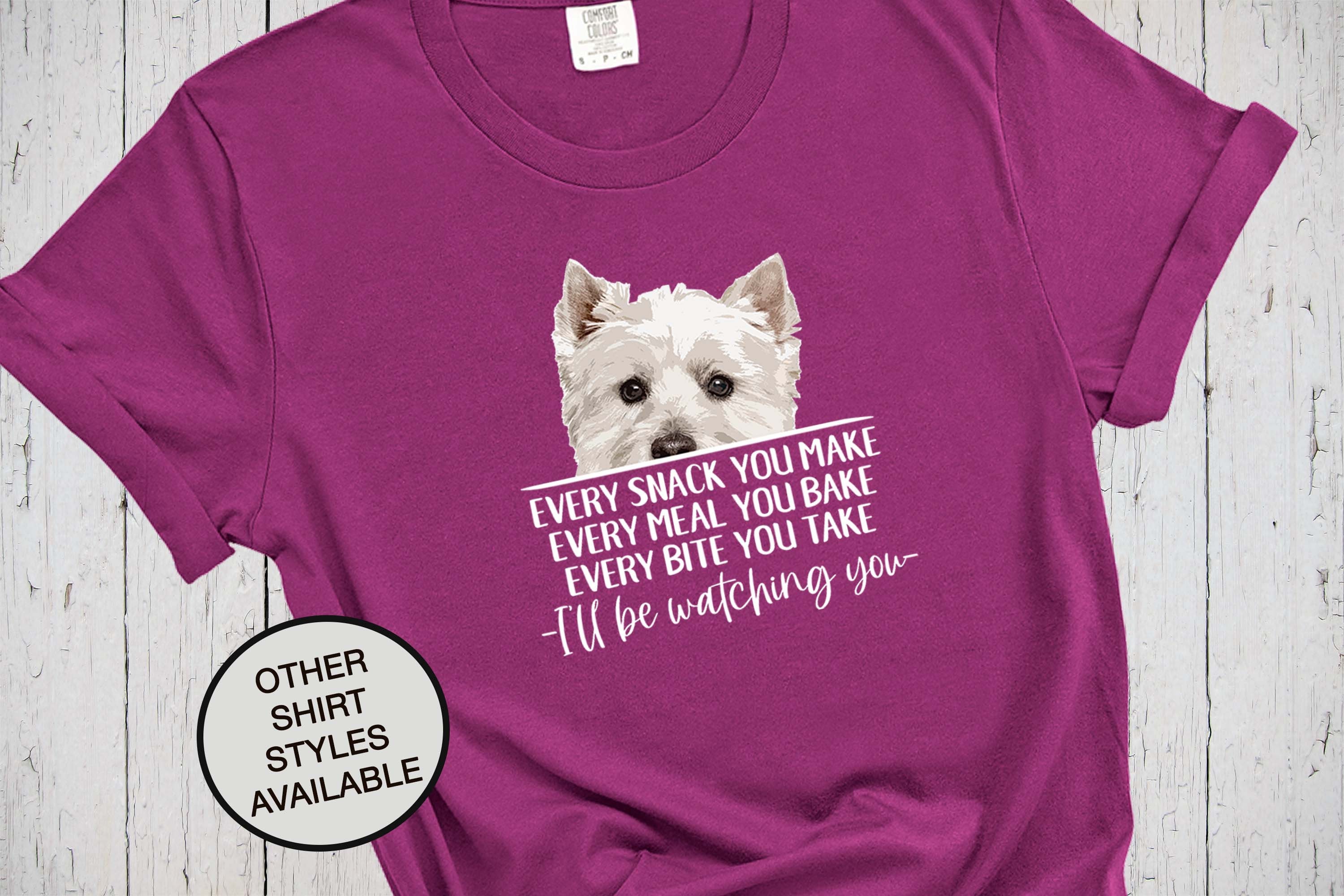Westie t shirts hot sale