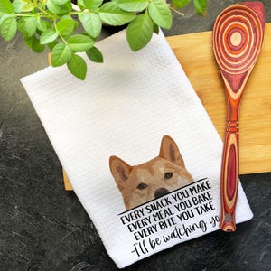 Shiba Inu Funny Tea Towels, Every Snack You Make Dish Towel, Towel With Dog, Funny Kitchen Towel, Funny Towel for Mom, Bathroom Hand Towel