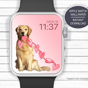Regali Golden Retriever, Sfondo per quadrante Smart Watch, Immagine di sfondo per sfondo Smartwatch, Download di orologio digitale, Quadranti personalizzati per orologio