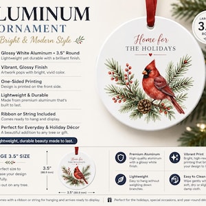 a christmas ornament with a cardinal on it
