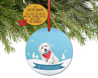 Havanese Christmas Ornament, Dog Ornaments, Personalized Holiday Gifts, Havanese Gifts for Dog Mom, Dog Dad Xmas, Dog Lover Christmas Gift,