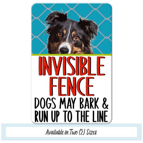 Invisible Fence Yard Sign Etsy