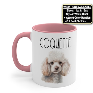 Personalized Poodle Dog Mug, Dog Mom Coffee Mug, Dog Lover Mug, Pet Mug Gift, Dog Coffee Cup Dog Gift, Custom Dog Mug, Dog Mom Birthday Gift
