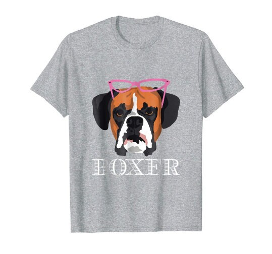 Boxer Shirt Funny Dog Nerdy Dog Boxer Dad Boxer Dog Fur Etsy