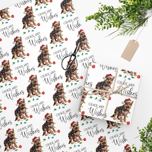 German Shepherd Christmas Gift Wrapping Paper Roll, Dog Owner Gift, Dog Mom Wrapping Paper, Veterinarian Gift Paper, Dog Groomer Dog Lover