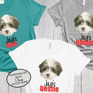 Shih Poo Bestie Shirt, Dog Mom Gift, Personalized Gifts, Custom Dog Shirt, Mom Shirt, Dog Dad Shirt, Boy Dog, Shih Tzu Poodle Mixed Breed
