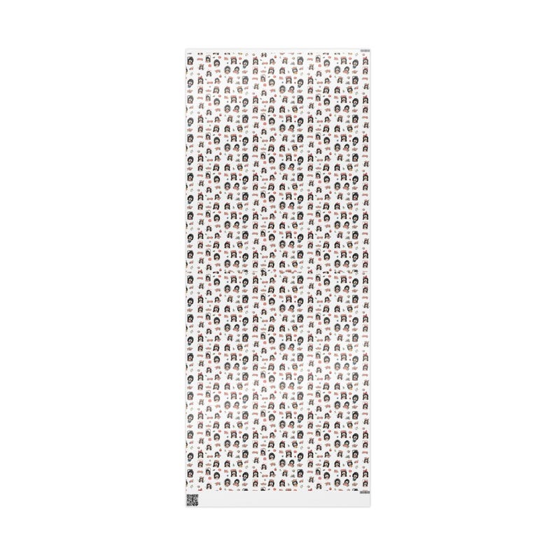 a white wall with a bunch of small dots on it