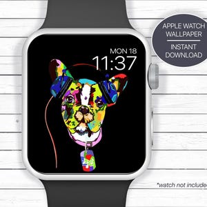 French Bulldog Gifts, Smart Watch Wallpaper, Smartwatch Face, Digital Download, Lock Screen Picture, Frenchie Mom Photo, Personalized Watch