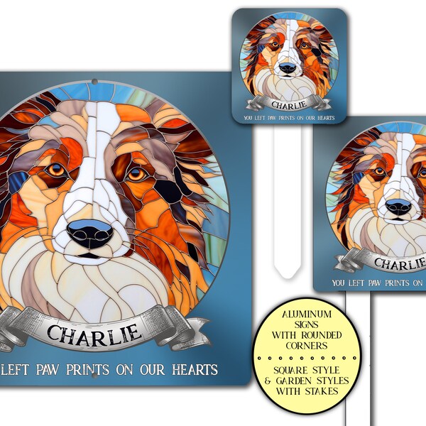 Australian Shepherd Yard Sign Etsy
