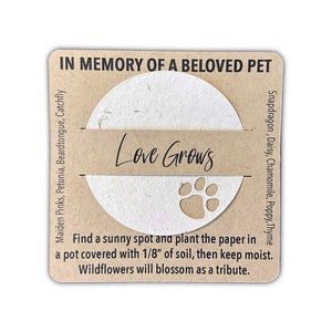 a card with a picture of a dog's paw on it
