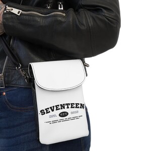 Bolso bandolera SEVENTEEN / Cartera para teléfono Kpop para Carats / Bolso bandolera compacto / Merchandising de conciertos de Seventeen / Minibolso estético Kpop SVT Carat