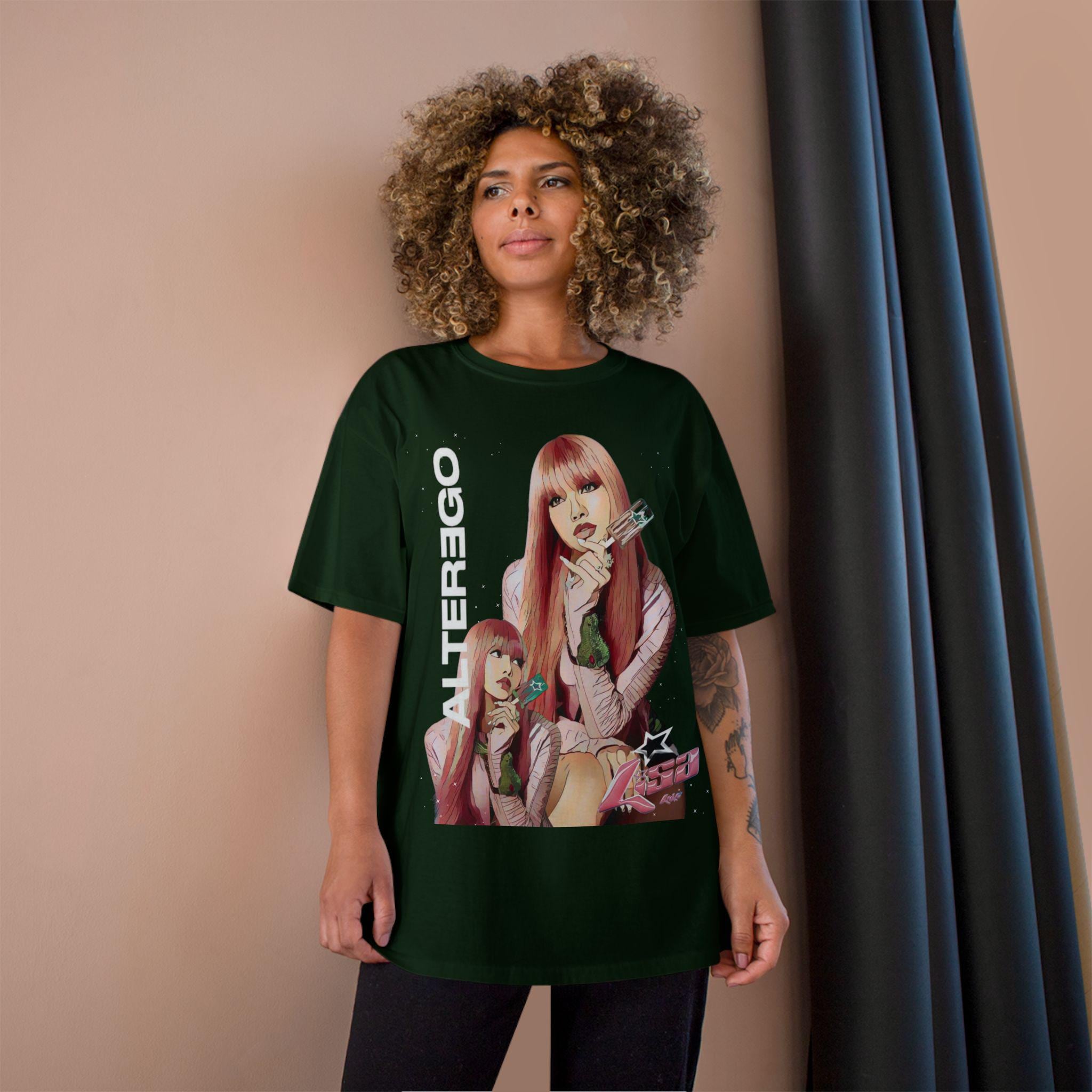 【新品】BLACKPINK LISA ALTEREGO Tシャツ Lisa ALTEREGO T-shirt, Black Pink Lisa Kiki Version Solo