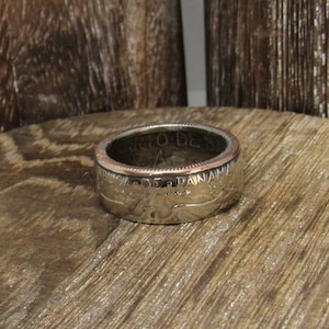 Coin Ring - Panama - 1968 - Cuarto Balboa - Copper/Nickel - Size 5.5  Inv 0207