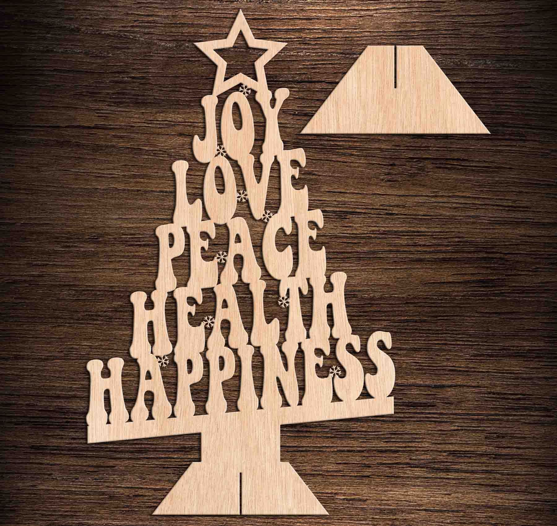 Christmas Tree. Vector file for Laser cut wood. DXF File - Etsy España