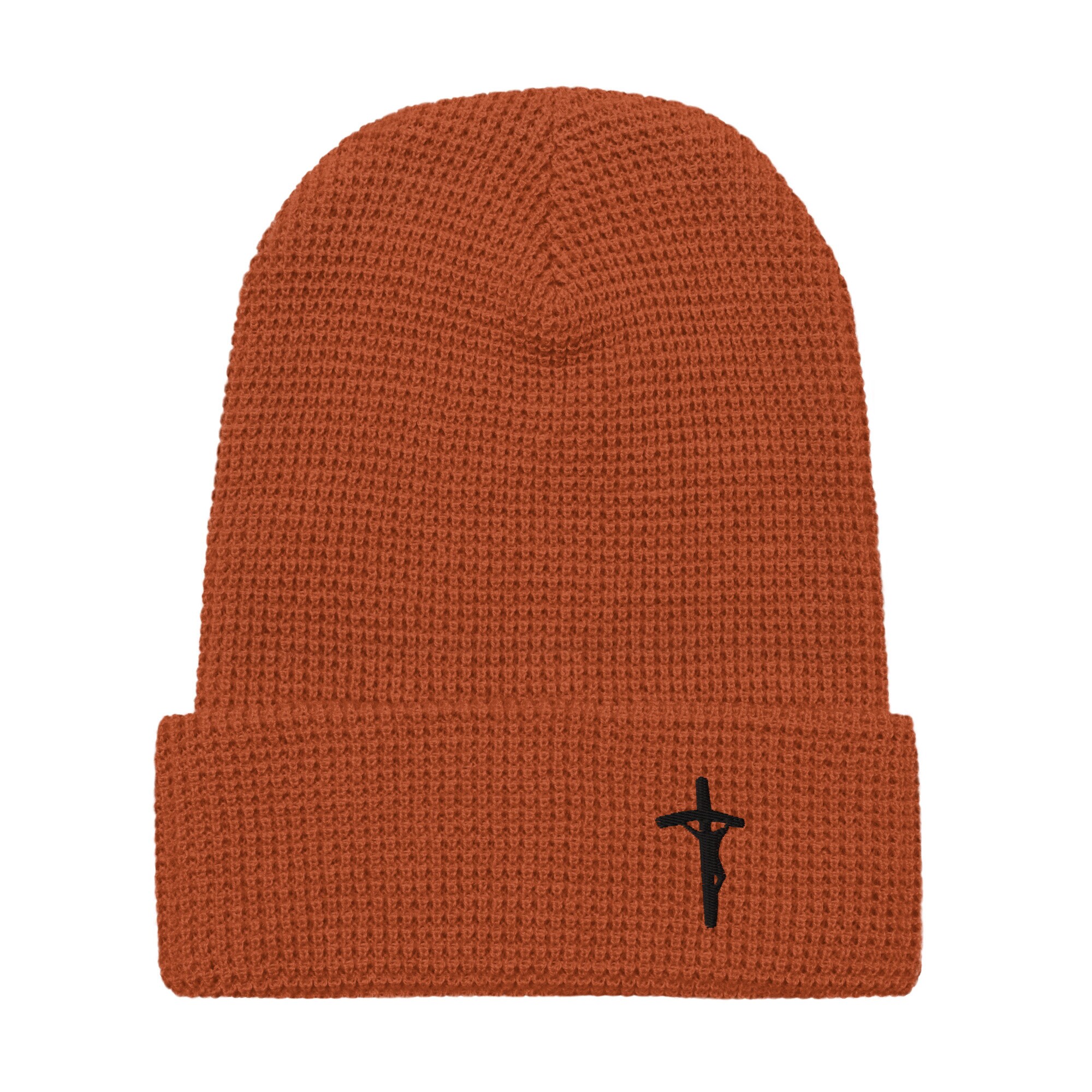 WAFFLE CROSS BEANIE BLACK（Rosen KreuzWAFFLE CROSS BEANIE