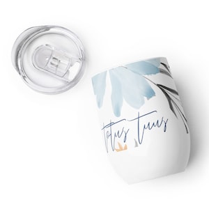 Totus Tuus Wine Tumbler – Catholic Marian Travel Cup