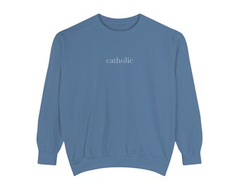 catholique catholique | Pull ras du cou chrétien minimaliste