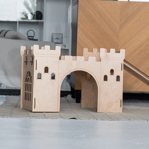 Rabbit house castle, Wooden rabbit house, Bunny house castle, Rabbit castle wood, Rabbit house furniture, Rabbit house indoor, Rabbit bed