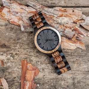 Wood watch men,Wooden watch engraved,Mens gift watch,Men personalized watch,Groom gift watch