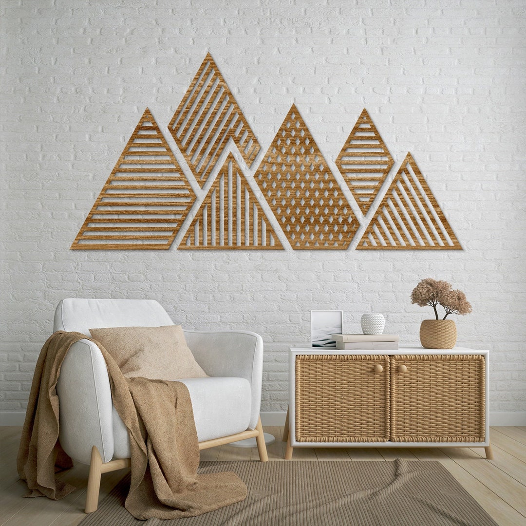 Mountain Wood Wall Art Mountain Wall Art Large Mountain Wall Etsy