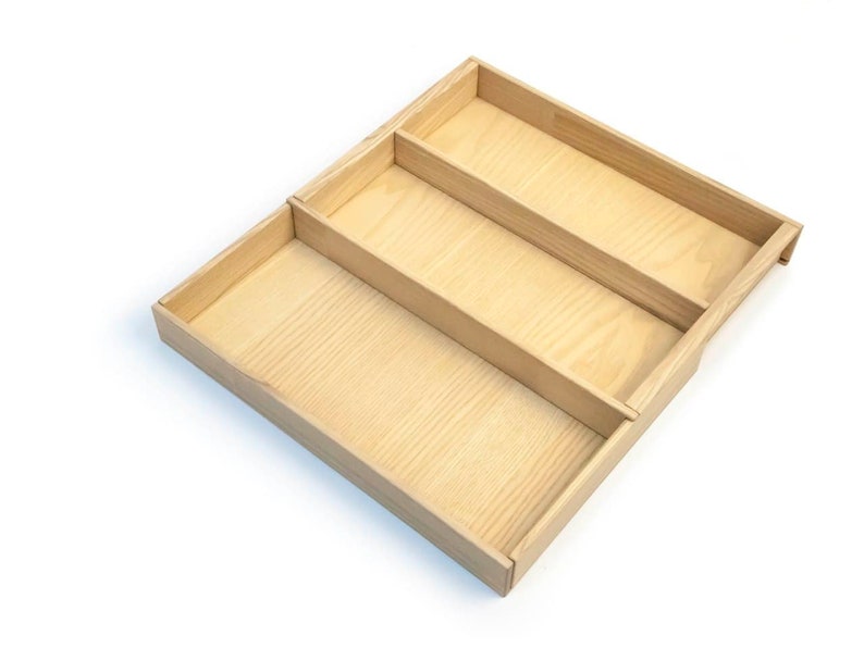 Custom drawer organizerWood drawer organizerKitchen tray for Etsy