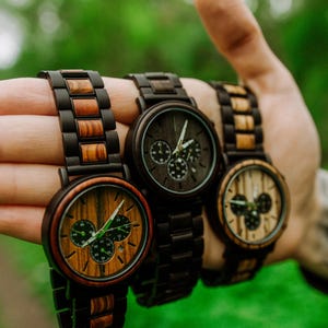 Engraved wood watch, Wood watch for men, Personalized watch, Engraved Watch, Groomsmen watch, Wedding anniversary gift for him