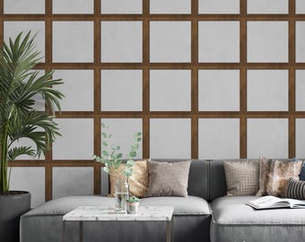 Houten 3D-wandpanelen, 3D-wandpaneel achtergrond, Decoratieve panelen voor muur en plafond, moderne muurkunst woondecoratie uit het midden van de eeuw, wanddecoratiepaneel