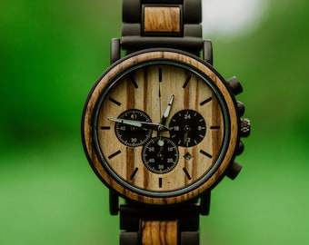 Reloj para hombre, Relojes de madera para hombre, Regalos para hombre, Regalo para hermano, Reloj de madera para hombre, Reloj de madera, Reloj grabado, Reloj de madera para hombre, Reloj de madera